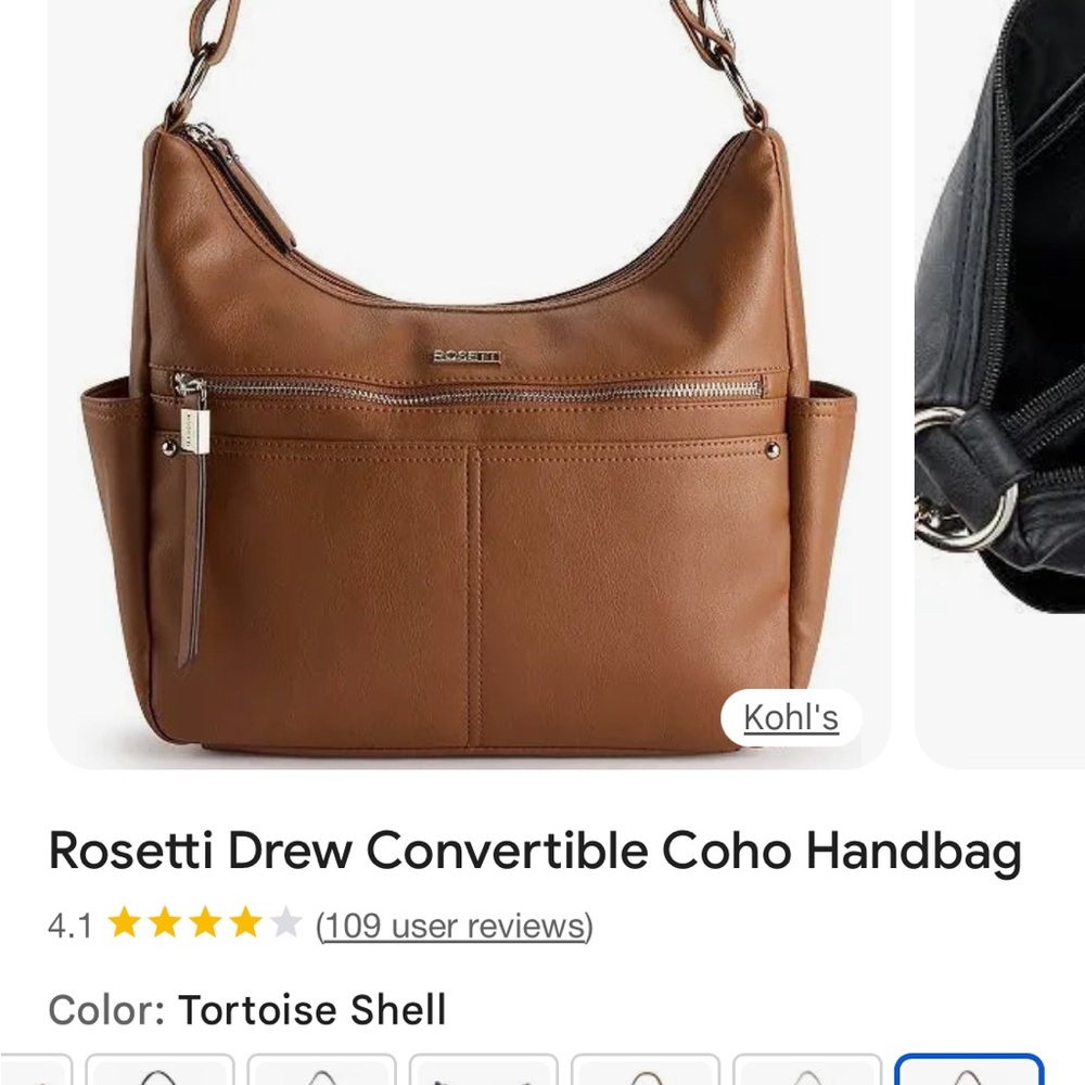 Rosetti Tortoise Shell Convertible Shoulder Bag